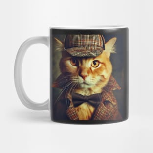 Ginger Cat Detective Mug